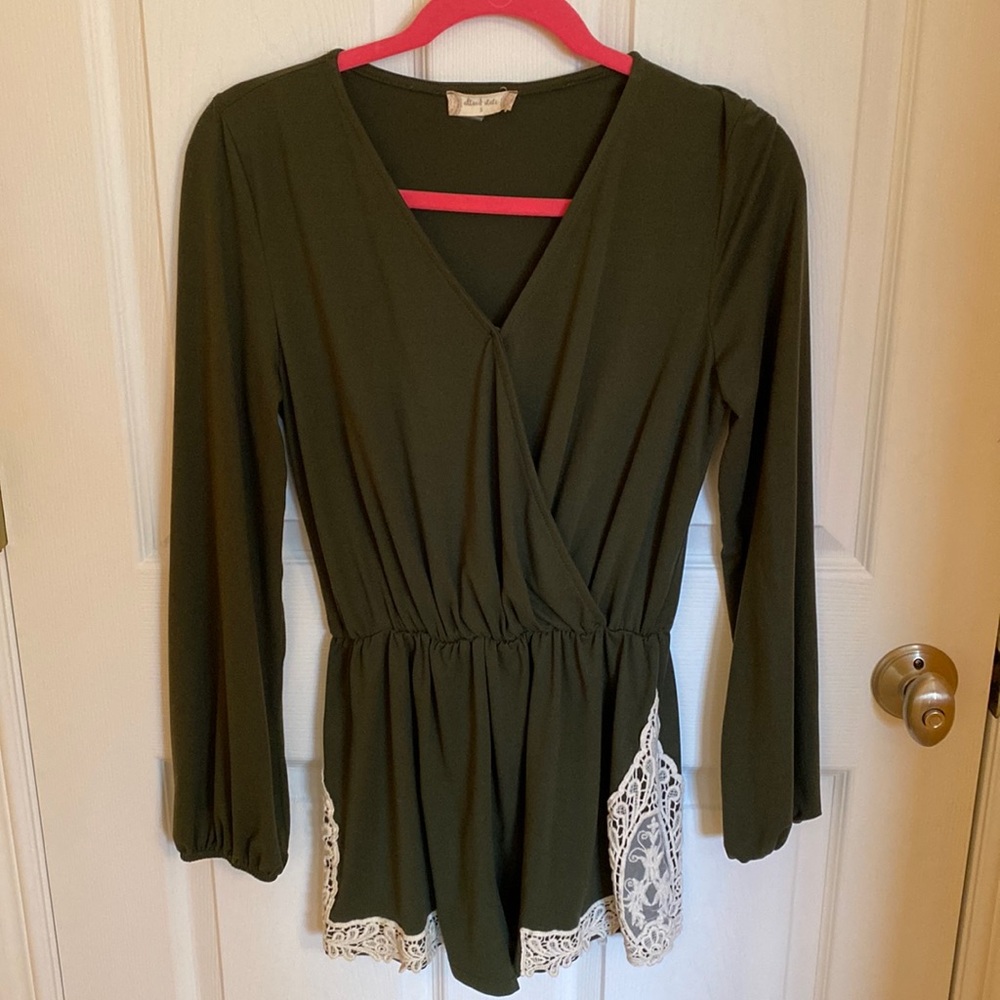 Altar’d State dark green colored romper